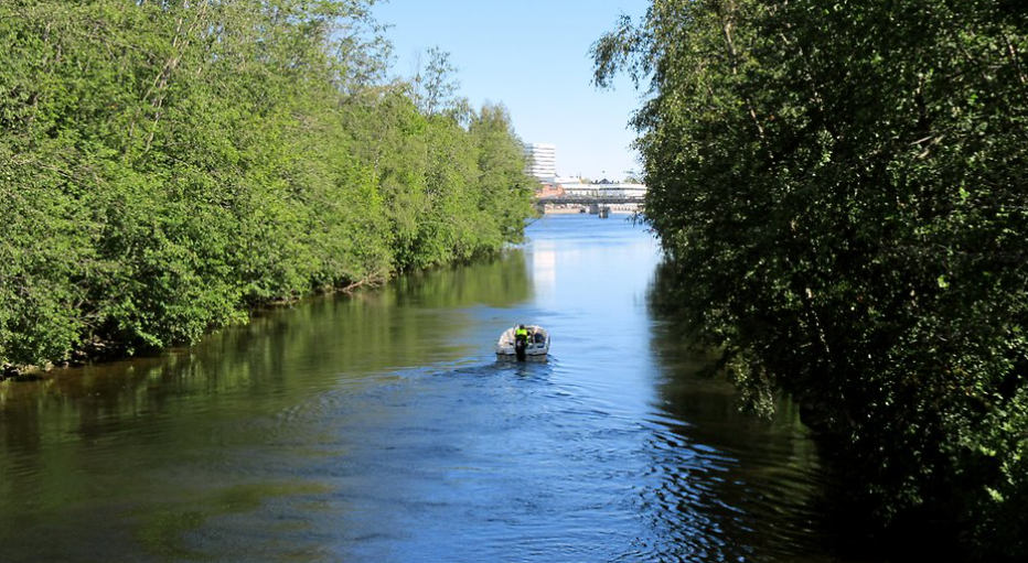 Umeälven vid Bölesholmarna 