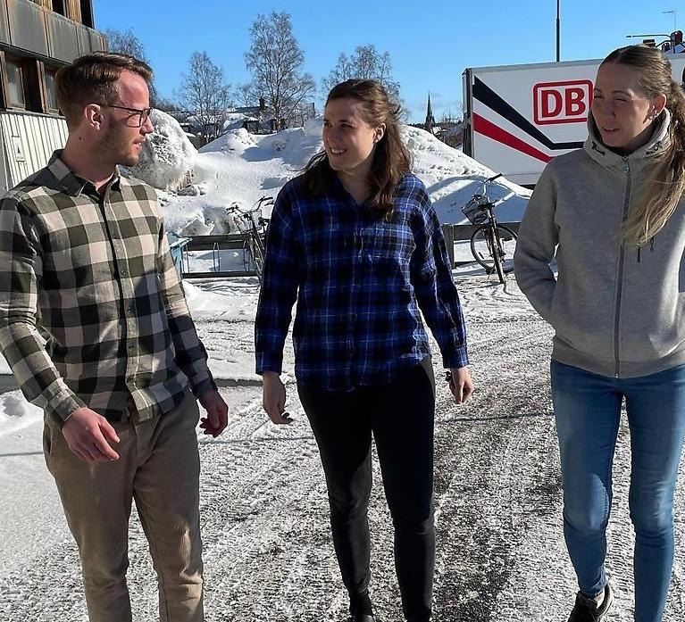 Bild på Adam, Klara och Johanna