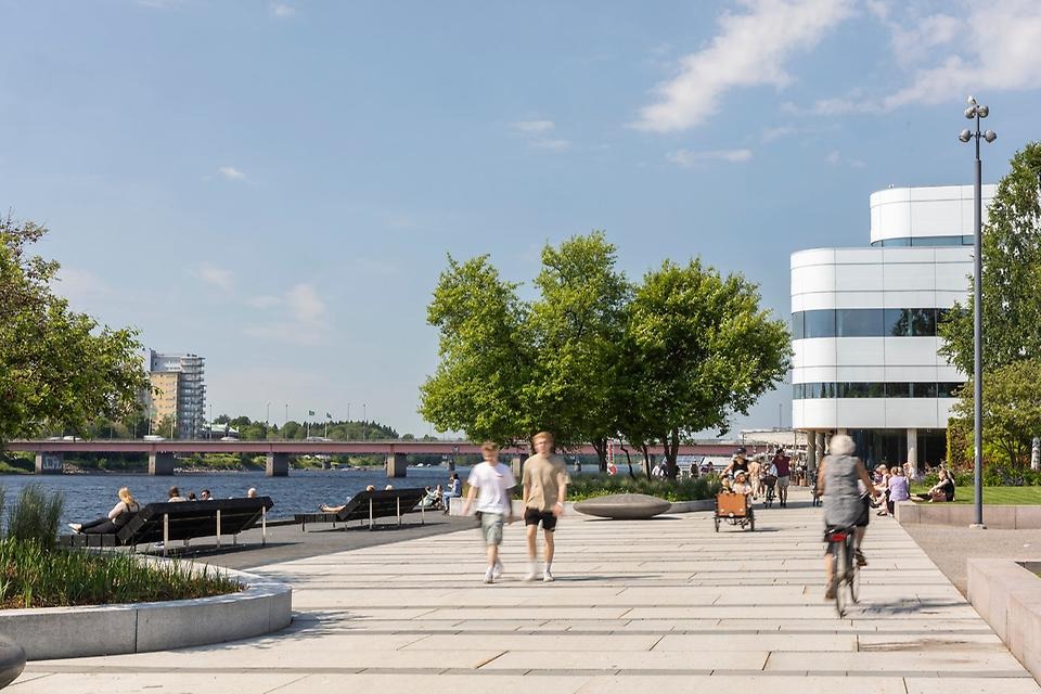 Årstidernas park vid Umeälven