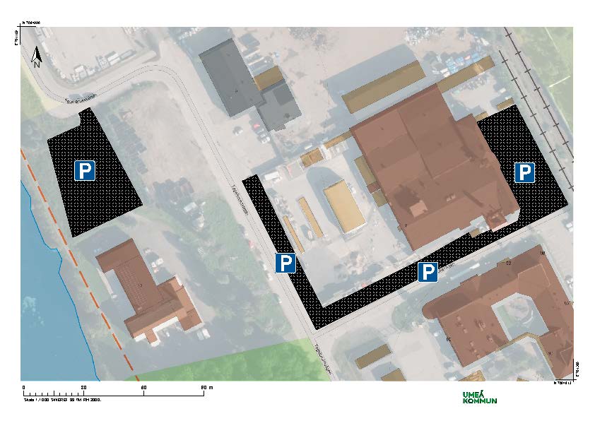 Parkering vid Returbutiken