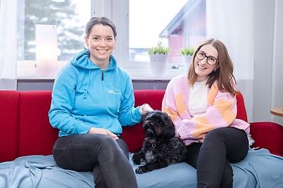 Julia Forsgren, Loke och Sandra Markström.