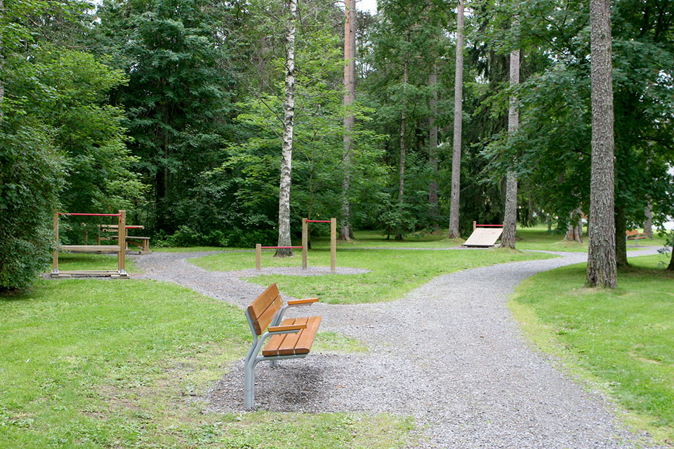 Utegymmet i Västermalmsparken.