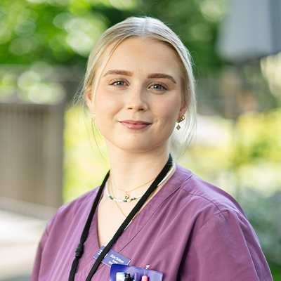 Ebba, undersköterska på vård- och omsorgsboende 