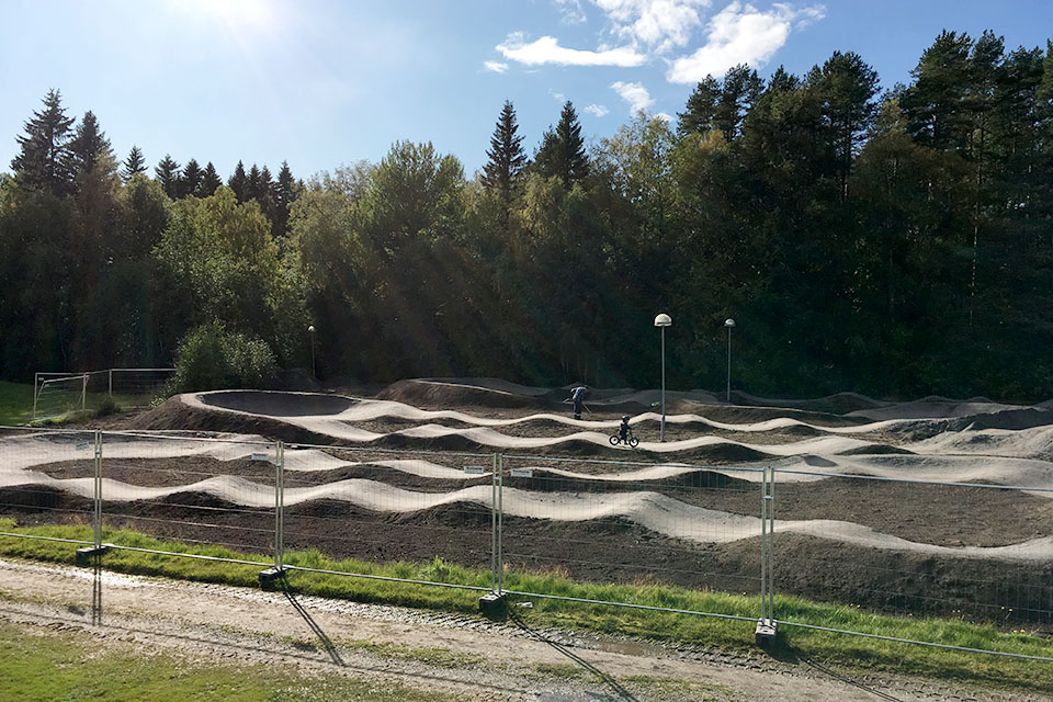 Pumptrackbanan på Nydala.