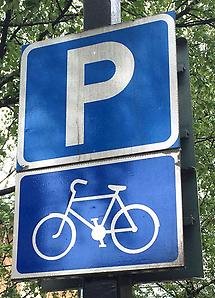 vägmärke för cykelparkering