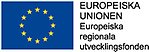 Logotyp Europeiska regionala utvecklingsfonden.